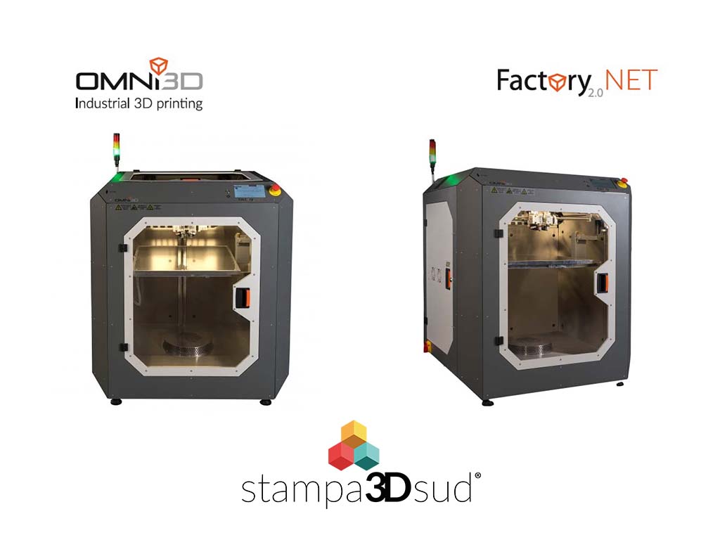 specifiche tecniche Stampante 3D professionale per l'industria Omni3D Factory 2.0 Net connettività Wifi LAN